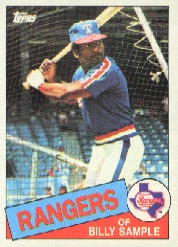 1985 Topps Baseball Cards      337     Billy Sample